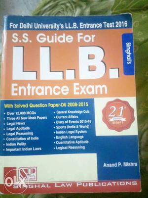 S.S. Guide For L.L.B. Entrance Exam