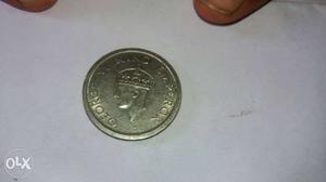 Silver Round George VI King Emperor Coin