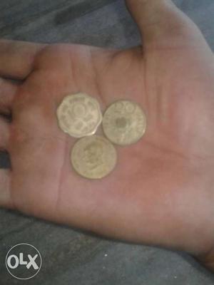Three Piece Of Indian Coins