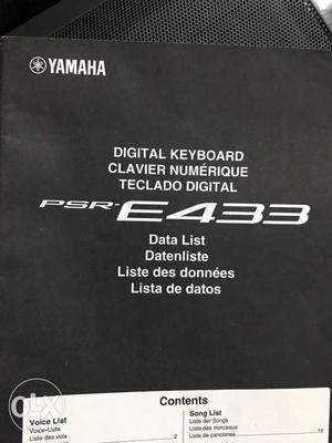 Yamaha PSR-E433 Digital Keyboard, Mint Condition,