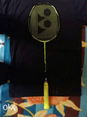 Yellow And Black Yonex Badminton Racket