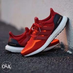 Adidas Originals Best Running Red Gradient Sports Shoes