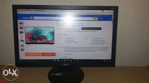 Black Acer Flat Screen Computer Monitor