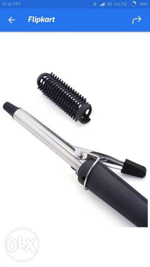 Black And Stainless Steel Hair Curler