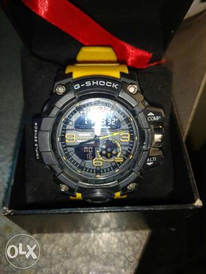 Black Casio G Shock Chronograph Watch