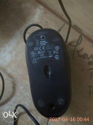 Black Computer Mouse logitech 1.5 M wire