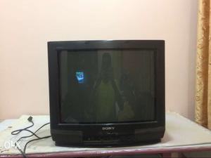 Black Sony CRT TV