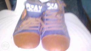Blue And Brown Athletic Shoes