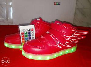 Brand New LED Shoes with Remote Control for kids