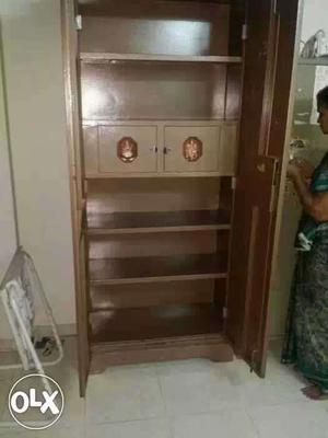 Brown Metal Storage Cabinet