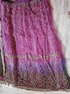 Elegant zardosi embroidered chanya choli