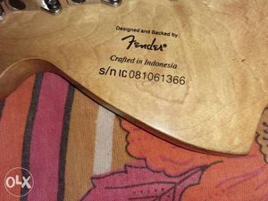 Fender Product Label