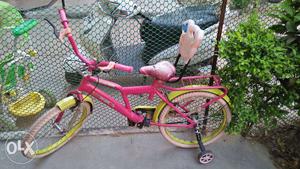 Girls bicycle, less used