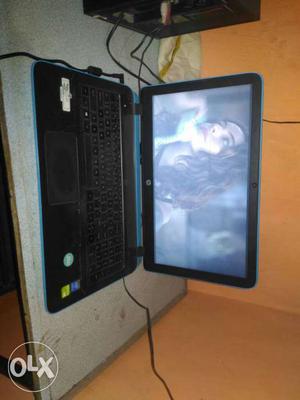 HP laptop.. new condition sky blue colour