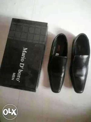 Men's Pair Of Black Leather Mario D'boro Shoes
