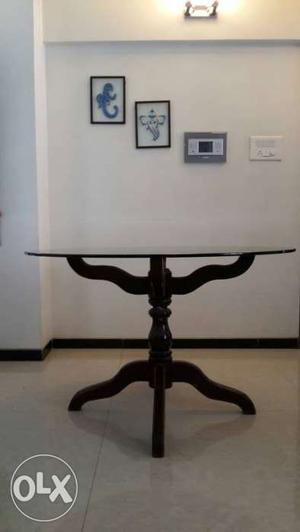 Pure sagwan dining table with 4 chairs