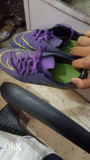 Purple Nike Cleats