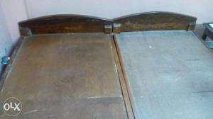 Sal wood single bed 2 nos 6 years old. in good