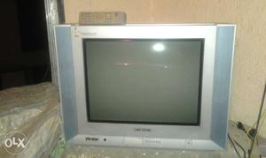 Sansui 21, flat Crt TV 3year old with remote