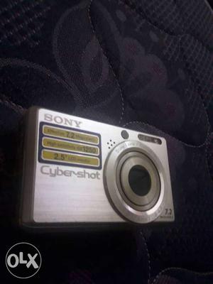 Silver Sony Cybershot Digital Camera