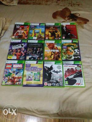 Twelve Xbox 360 Games