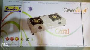 Urgent Sell New Box Packed 2 Burnal Gas Stove (bharat Gas)