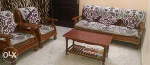 5 seater sofa complete set with tea table and
