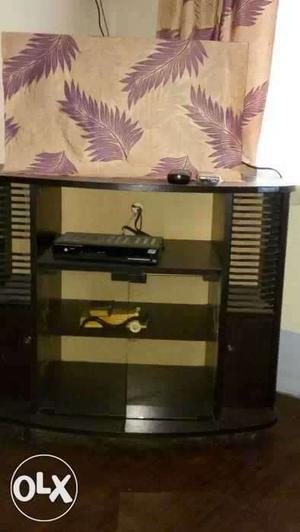 Black Wooden Television Stand