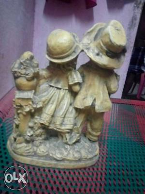 Boy And Girl White Figurines