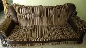 Brown Cushion Sofa Bed