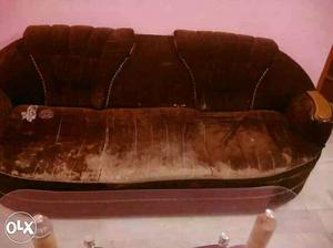 Brown Micro Suede Couch