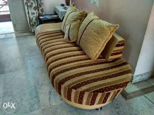 Brown Microfiber Sofa Bed