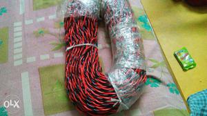 Bunch of wire for use of electrical purposes.