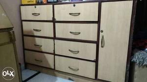 Cabinet with 6 big drawers & one side Almirah