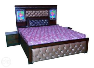 Counter Double Bed High Height With Back Box