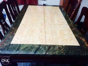 Dining Table with Marble Top - 4 Seater