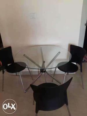 Dining table with 3 chairs