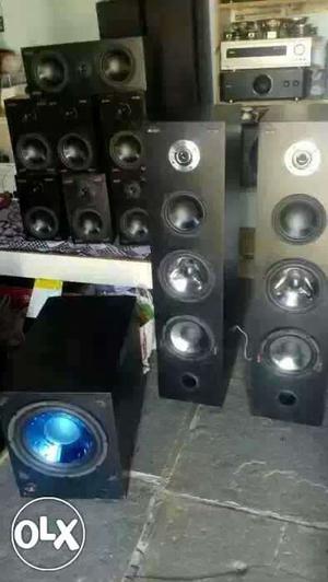 Dolby atoms speakers. Avr receivers. Power subs.