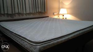 Double bed with full size textured mattress 6