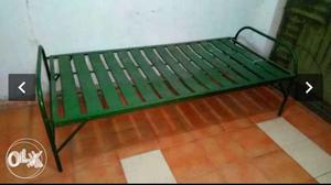 Green Iron Metal Bed Foldeing