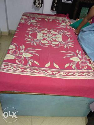 Red And White Floral Bed Mattress