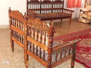 Rosewood sofaset -one three seater and two single seater