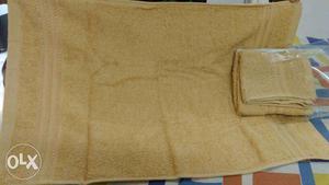 Set of 2 Brown hand Towel