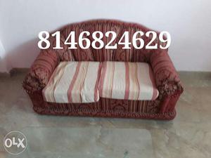 Seven seater sofa set, tastefully purchased, with