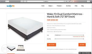 Wake-fit Dual Comfort Mattress (gadda)