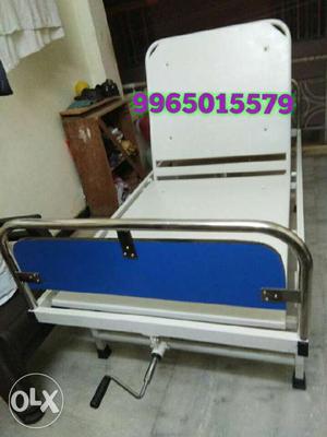 White And Blue Bed Stretcher