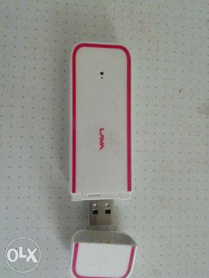White And Red USB