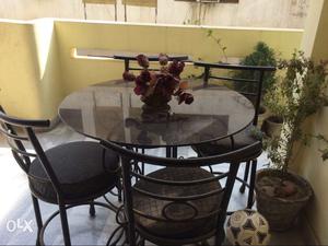 Wrought iron dinning table
