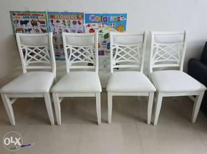 4 wooden imported chairs