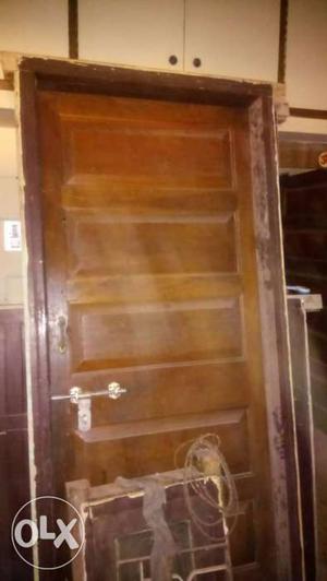 A pure saghwani wooden door of 7ft height and